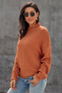 Oversized Chunky Batwing Long Sleeve Turtleneck Sweater